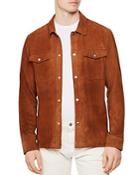 Reiss Mick Suede Relaxed Fit Shirt