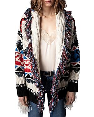 Zadig & Voltaire Ella Cashmere Fringe Jacket