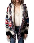 Zadig & Voltaire Ella Cashmere Fringe Jacket