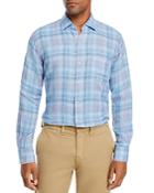 Peter Millar Crystal Beach Linen Check Classic Fit Button Down Shirt