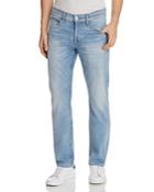 Hudson Byron Straight Fit Jeans In Airforce