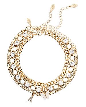 Aqua Chain & Charm Anklets, Pack Of 3 - 100% Exclusive