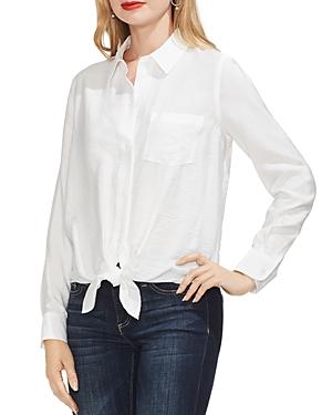 Vince Camuto Tie-front Textured Blouse