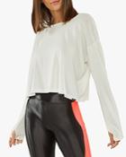 Koral Storm Cupro Cutout Back Cropped Tee