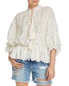 Acler Spencer Embroidered Top