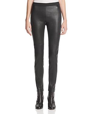 Eileen Fisher Leather Front Leggings