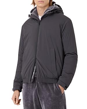 Armani Double Collar Regular Fit Hooded Puffer Jacket