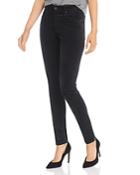Ag Farrah Velvet Skinny Jeans In Super Black