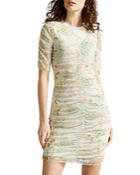 Ted Baker Ainya Ruched Mesh Dress