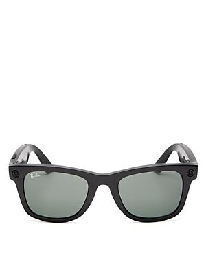 Ray-ban Unisex Classic Wayfarer Stories Smart Sunglasses, 53mm