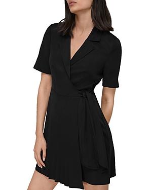 Whistles Beth Pleat Detail Wrap Dress