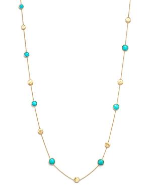 Marco Bicego 18k Yellow Gold Jaipur Necklace With Turquoise, 16