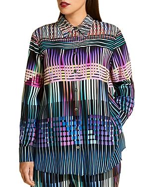 Marina Rinaldi Plus Balzac Silk Printed Shirt