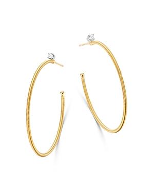 Marco Bicego 18k Yellow & White Gold Bi49 Diamond Hoop Earrings - 100% Exclusive