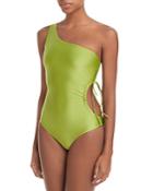 Jade Swim Sena Side Cutout One Piece Swimsuit