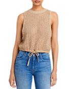 Alice And Olivia Tevin Cropped Drawstring Top