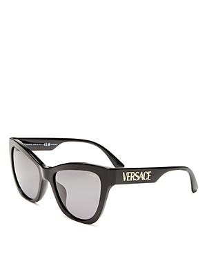 Versace Women's Polarized Cat Eye Sunglasses, 56mm
