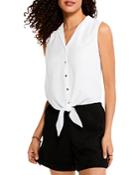 Nic+zoe Double Gauze Tie Tank