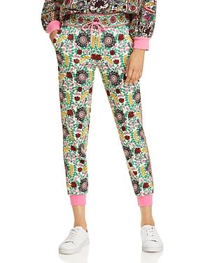 Alice And Olivia Nyc Slim Printed Jogger Pants