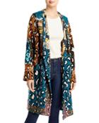 Johnny Was Greta Patchwork Hooded Duster Jacket