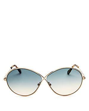 Tom Ford Rania Oversized Round Sunglasses, 65mm