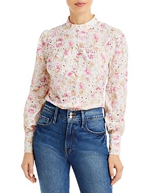 Bardot Hendry Floral Eyelet Top