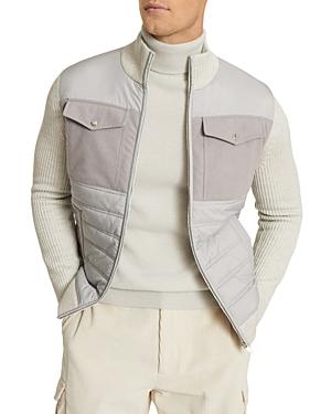 Reiss Miller Hybrid Zip-up Jacket