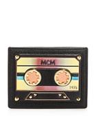 Mcm Cassette Leather Mini Card Case
