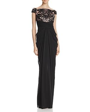 Adrianna Papell Sequin Bodice Gown