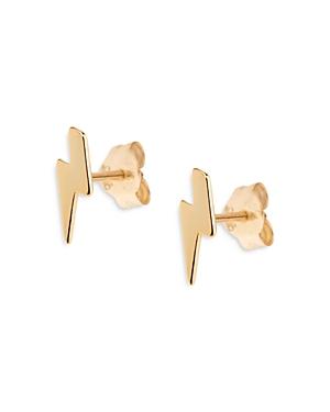 Aqua Lightning Stud Earrings In 18k Gold-plating - 100% Exclusive