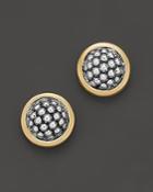 Lagos Sterling Silver Caviar Button Earrings