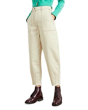 Ted Baker Balloon Leg Jeans In Ecru