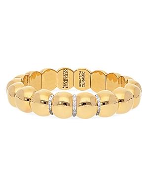 Roberto Demeglio Dama Aura Diamond Bar Beaded Stretch Bracelet