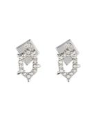 Alexis Bittar Crystal-encrusted Spiked Stud Earrings