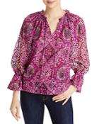 Kobi Halperin Bari Eyelet Peasant Blouse
