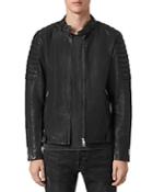 Allsaints Marcon Leather Quilted Regular Fit Moto Jacket