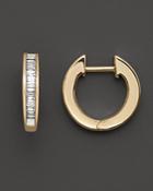 Channel Set Diamond Hoop Earrings In 14 Kt. Yellow Gold, 0.25 Ct. T.w. - 100% Exclusive