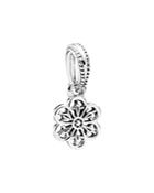 Pandora Dangle Charm - Sterling Silver Floral Daisy Lace