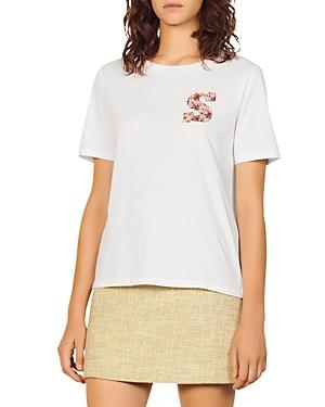 Sandro Henria Embroidered Tee