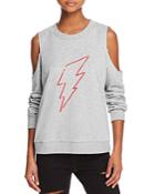 Honey Cold-shoulder Lightning Sweatshirt