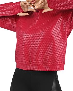 Koral Sofia Shiny Netz Pullover Top