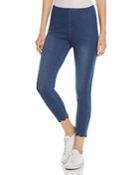 Lysse Scalloped Crop Denim Leggings