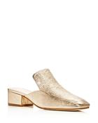 Marc Fisher Ltd. Lailey Metallic Square Toe Loafer Mules
