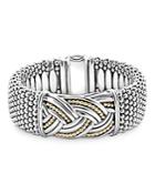 Lagos 18k Gold & Sterling Silver Torsade Rope Station Bracelet, 23mm