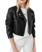 French Connection Crolenda Faux Leather Biker Jacket