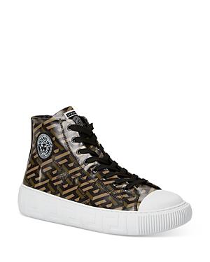 Versace Monogram High Top Sneakers