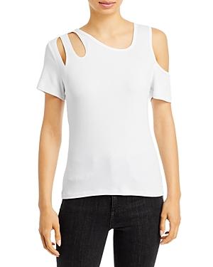 Lna Tyler Ribbed Cutout Top