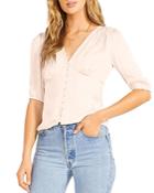 Bb Dakota Smooth It Over Empire Waist Blouse