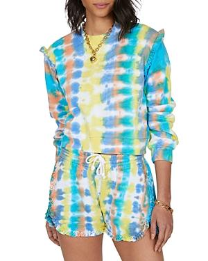 Generation Love Abella Tie Dyed Ruffled Sweatshirt