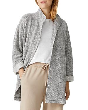 Eileen Fisher Stand Collar Cotton Jacket